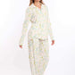 Floral Long Sleeves Cotton Pajama Set