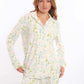 Floral Long Sleeves Cotton Pajama Set