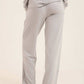 V-Neck Long Sleeves Pajama Set with Lace Detail