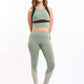 Sporty Cropped Bra Top Featuring Contrast Panels