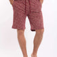 Solid Tee & Patterned Shorts Pajama Set