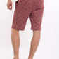 Solid Tee & Patterned Shorts Pajama Set