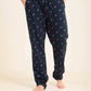 Printed Tee & Patterned Pants Comfy Pajama Set