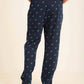 Printed Tee & Patterned Pants Comfy Pajama Set