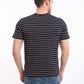Dual-Tone Striped Short Sleeves Tee