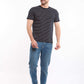 Dual-Tone Striped Short Sleeves Tee