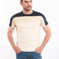 Tri-Tone Colorblock Elegant Linen Tee