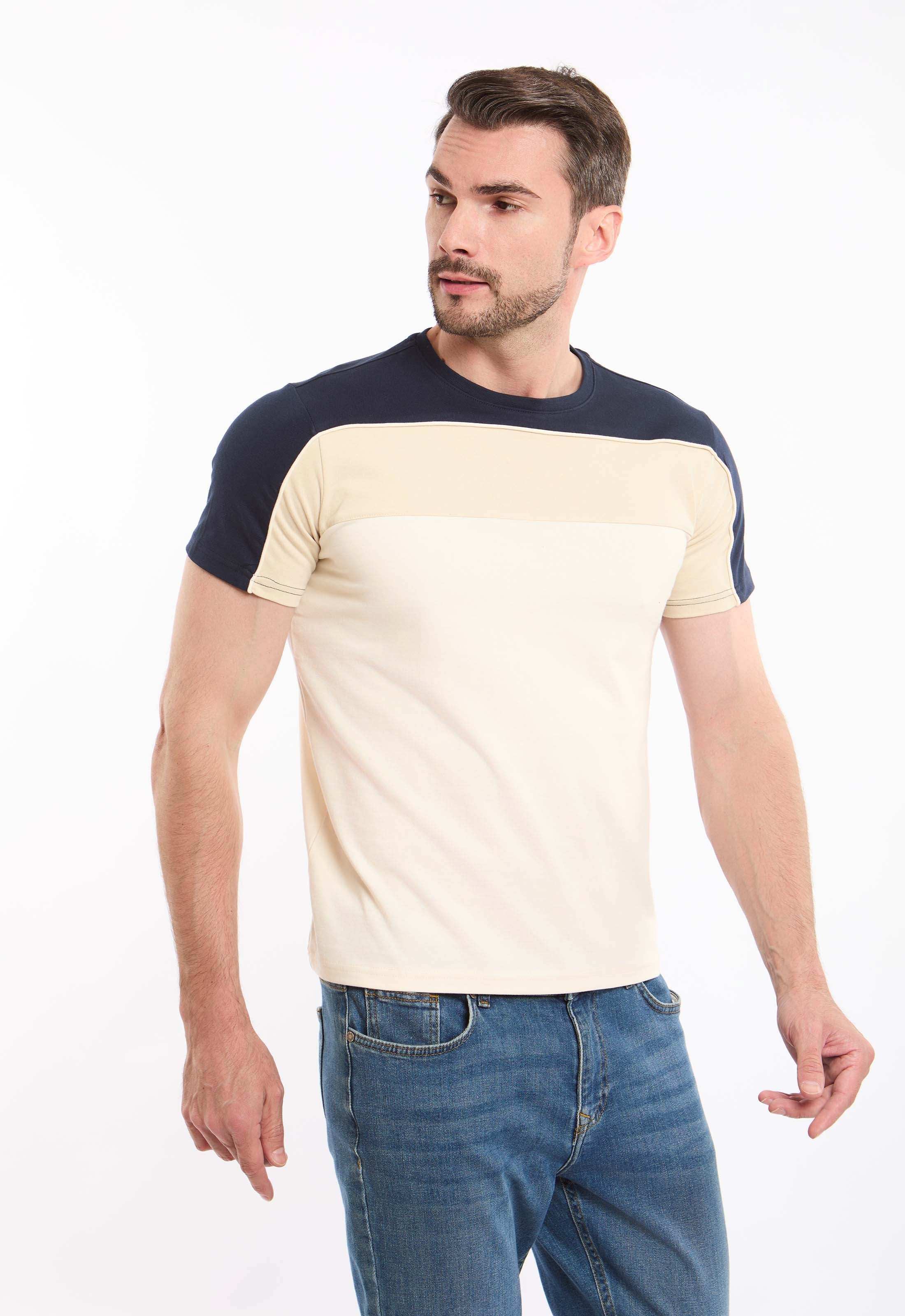 تيشيرت كتان أنيق بثلاثة ألوان