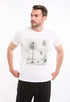 Printed Beach Crew Neck Regular Tee
