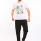 Printed Beach Crew Neck Regular Tee
