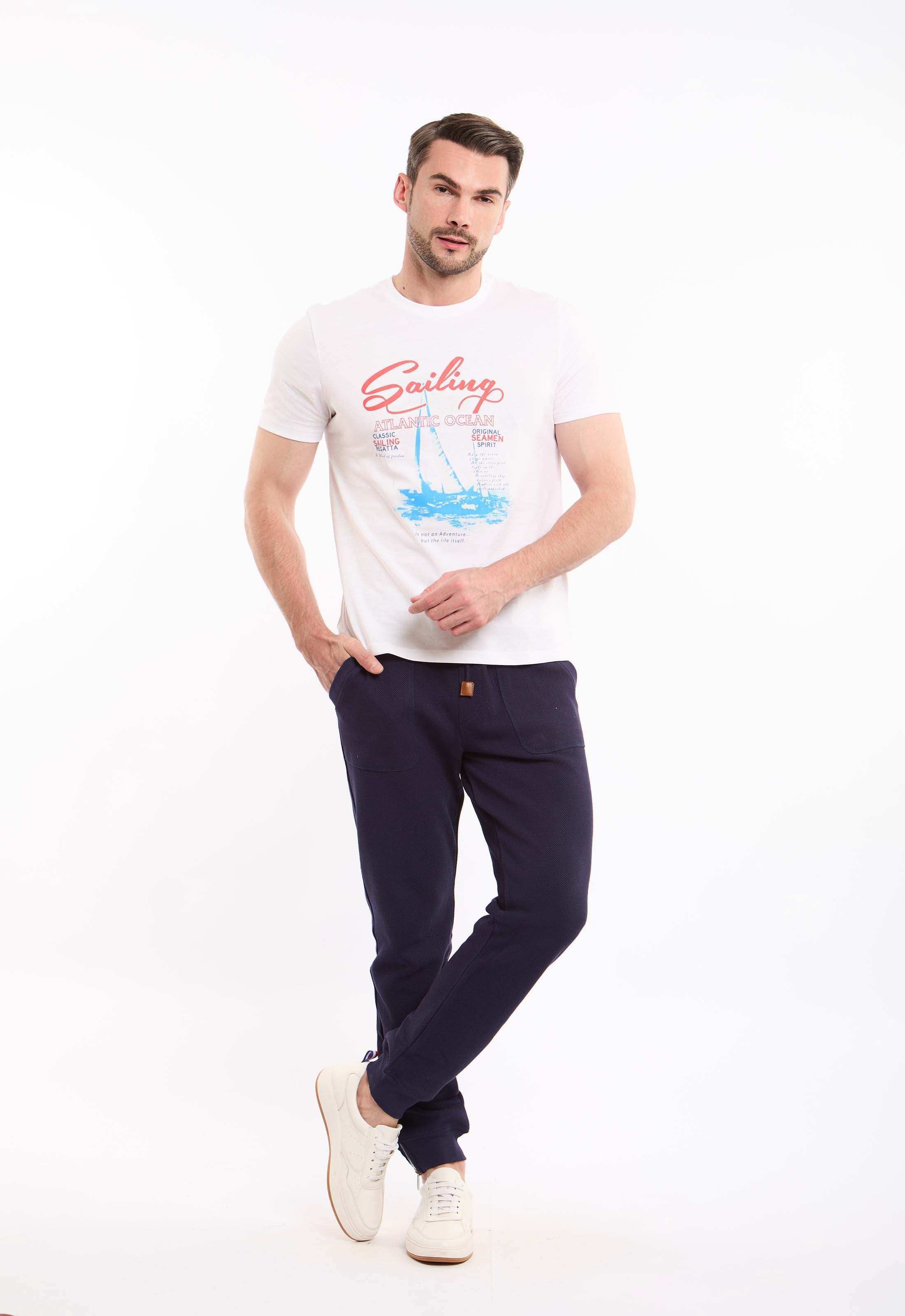 Printed Sailing Short Sleeves Tee