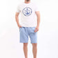 Printed Crew Neck Slip On Cotton Tee