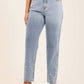 Pearl-Embellished Tapered Jeans