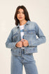 Cropped Cotton Jacket with Chest Pockets