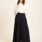 Pleated Wide-Leg Pants in a Structured Silhouette