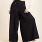 Pleated Wide-Leg Pants in a Structured Silhouette