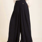 Pleated Wide-Leg Pants in a Structured Silhouette