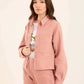Tailored Cotton Jacket with Buttoned Cuffs
