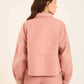 Tailored Cotton Jacket with Buttoned Cuffs