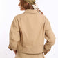 Structured Cotton Jacket with Front Buttons