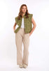 Cotton-Linen Straight Pants