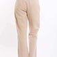 Cotton-Linen Straight Pants