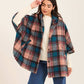 Women Cape Checks Aqua