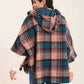 Women Cape Checks Aqua