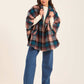 Women Cape Checks Aqua