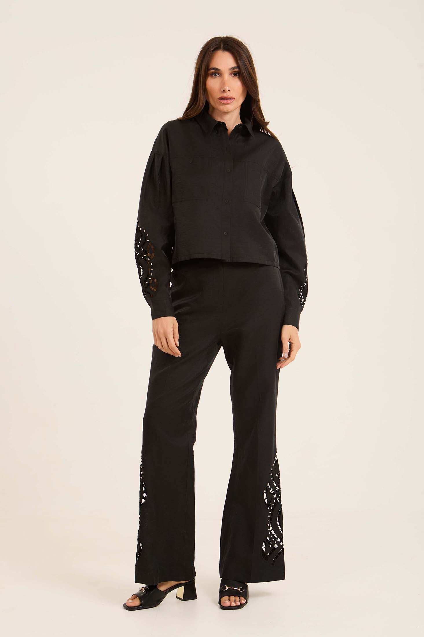 جاكيت كتان خفيف بحزام