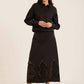 Stitched Pearls with Perforated Touch Skirt