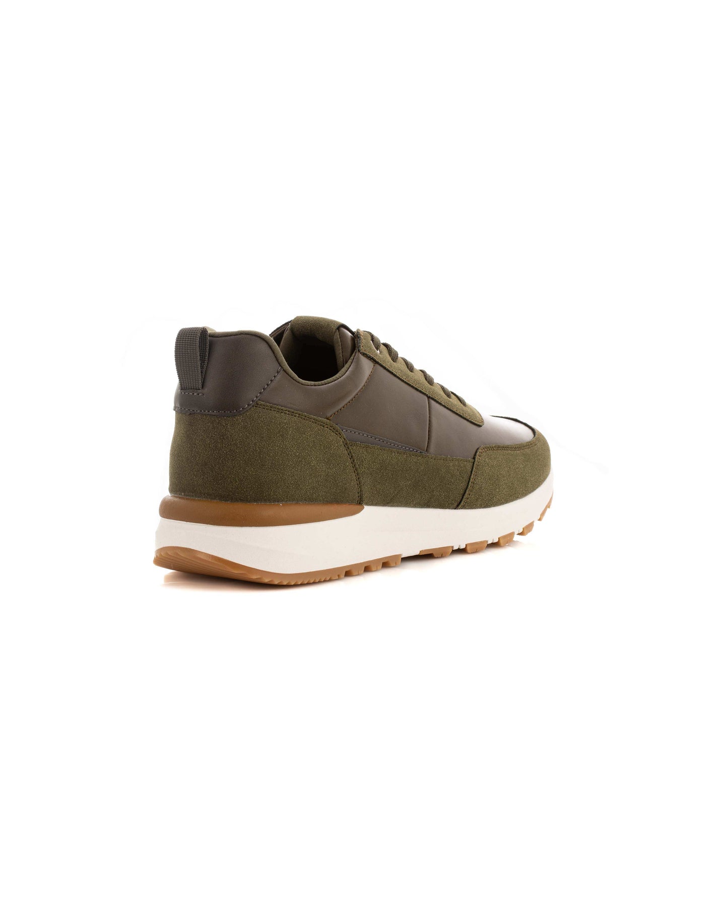 Bi-Tone Lace-Up Casual Sneakers