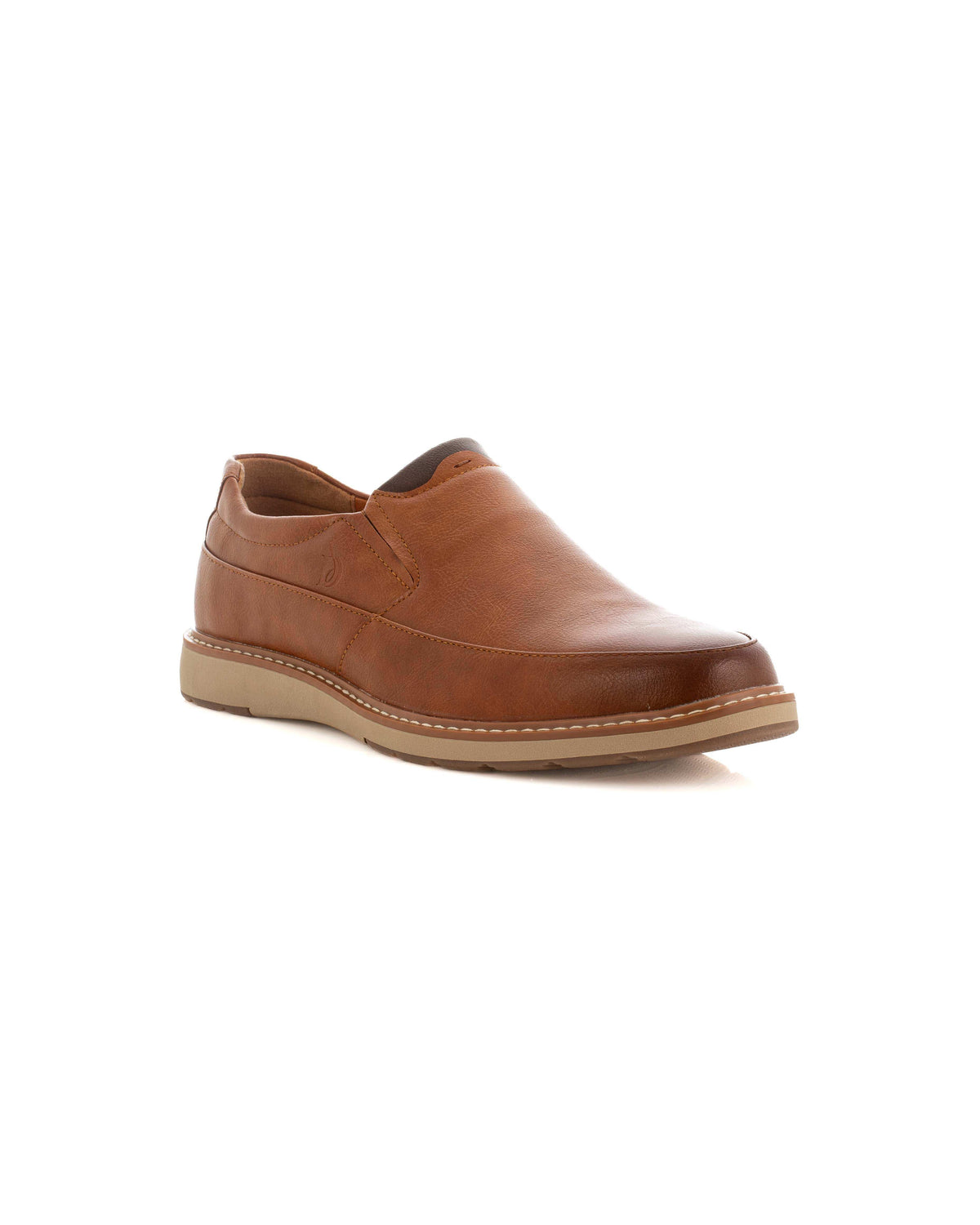 Textured Leather Slip On Shoes