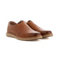 Textured Leather Slip On Shoes