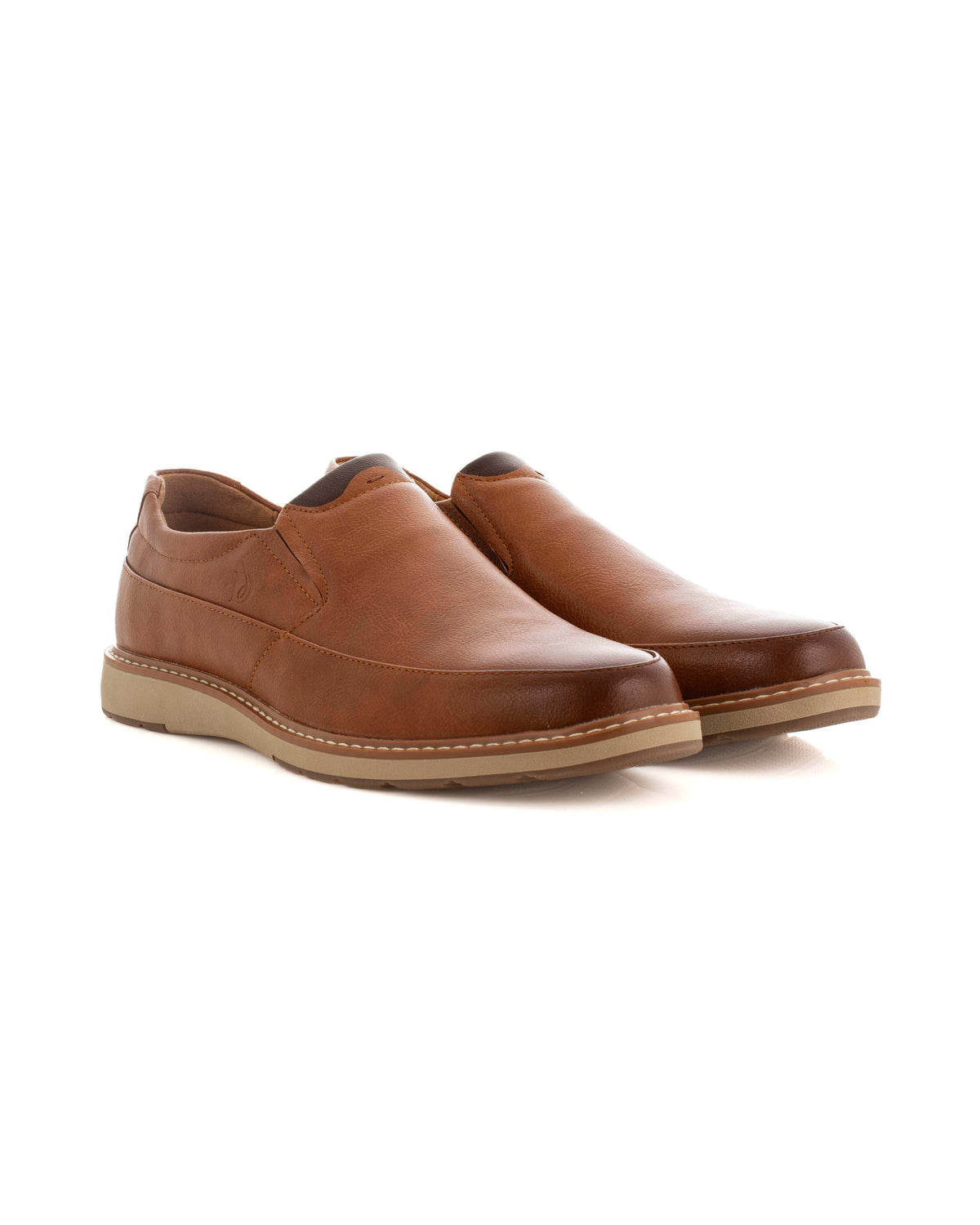 Textured Leather Slip On Shoes
