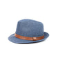 Elegant Sun Hat with Leather Strap