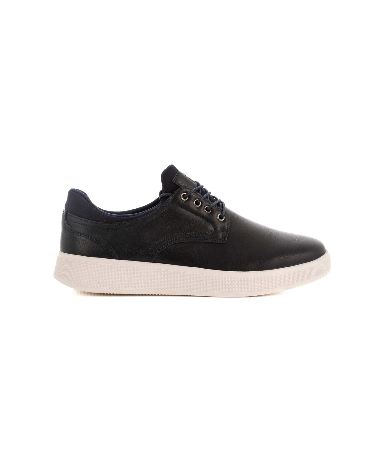 Round Toe Cap Leather Casual Shoes