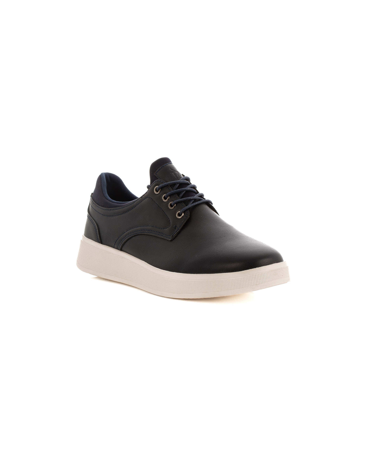 Round Toe Cap Leather Casual Shoes