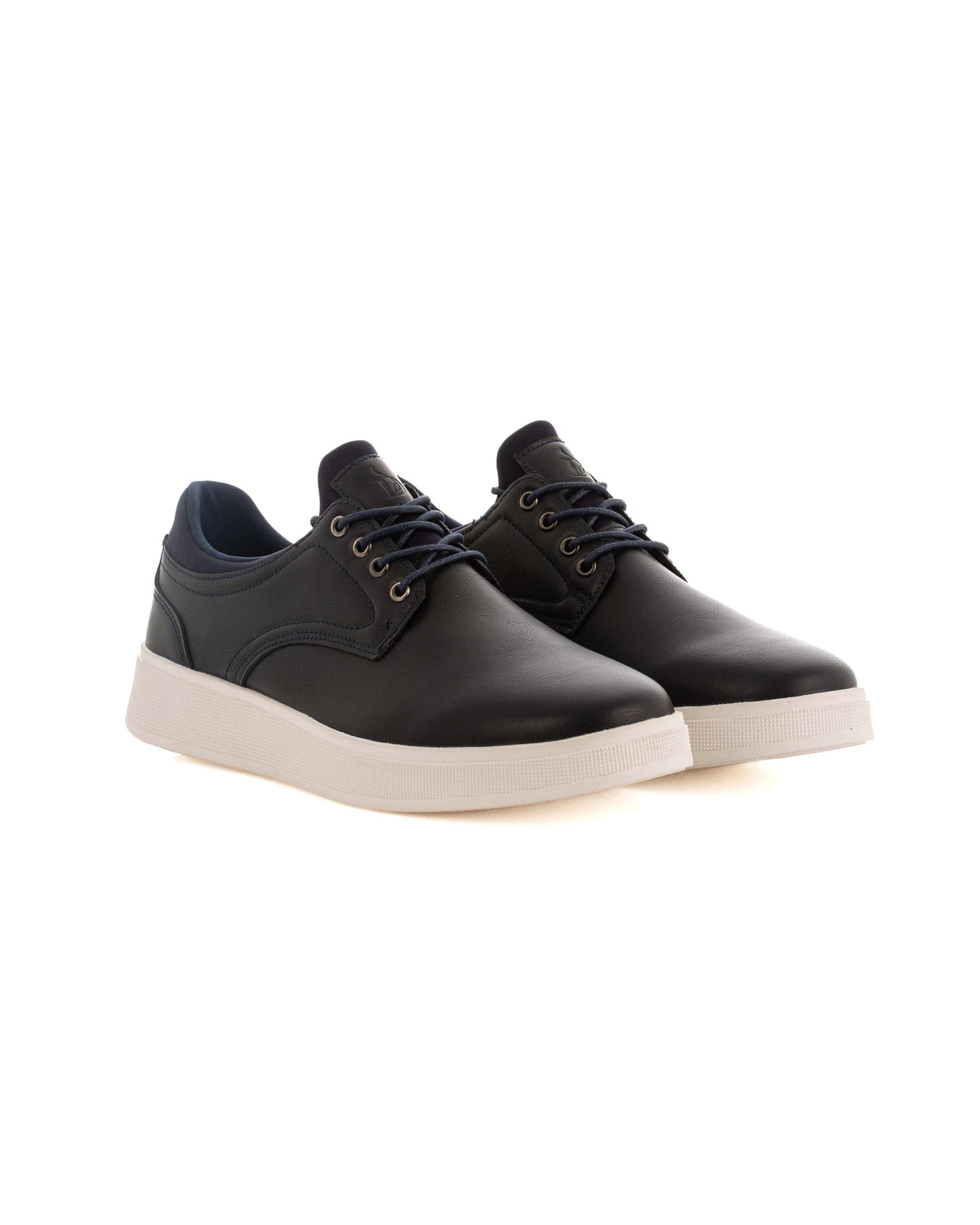 Round Toe Cap Leather Casual Shoes
