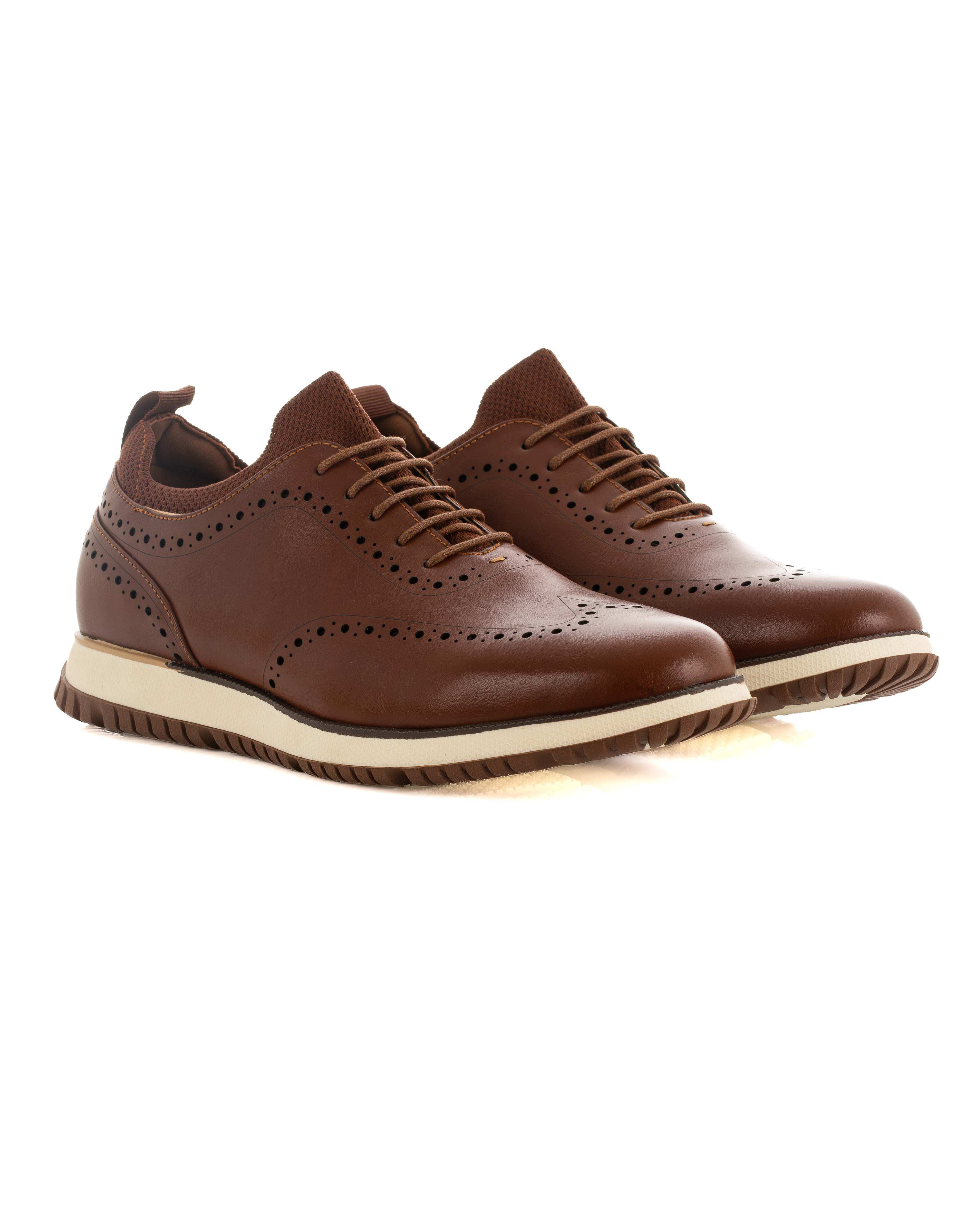 Elegant Leather Oval Oxford Shoes