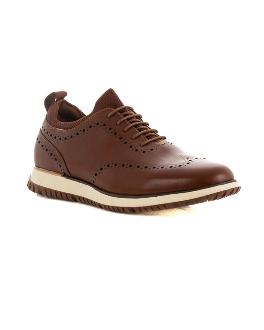 Elegant Leather Oval Oxford Shoes