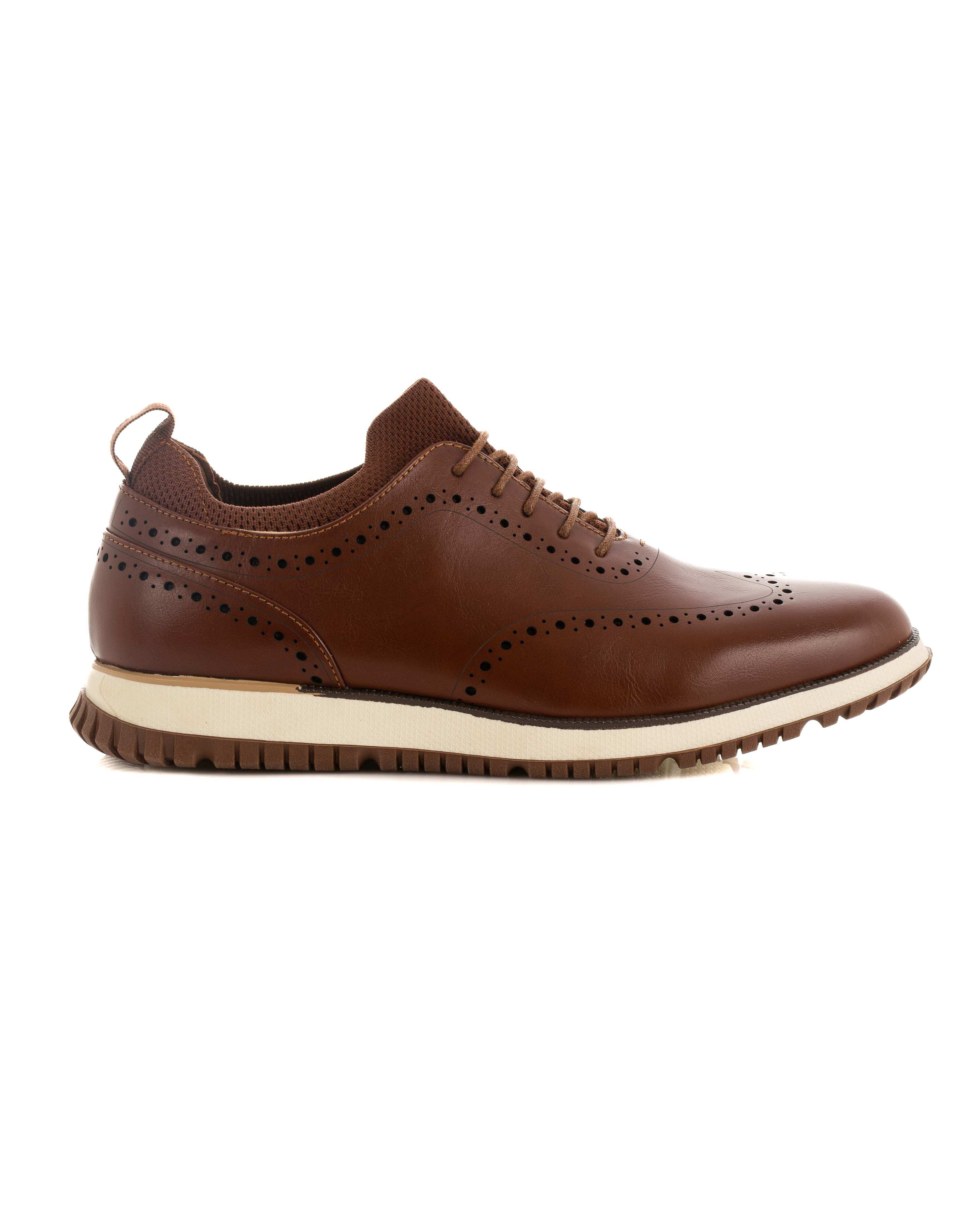 Elegant Leather Oval Oxford Shoes
