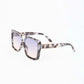 Marble Effect Square Sunglasses