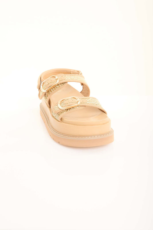Braided Adjustable Platform Sandals