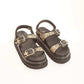 Braided Adjustable Platform Sandals