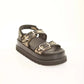 Braided Adjustable Platform Sandals