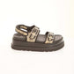Braided Adjustable Platform Sandals