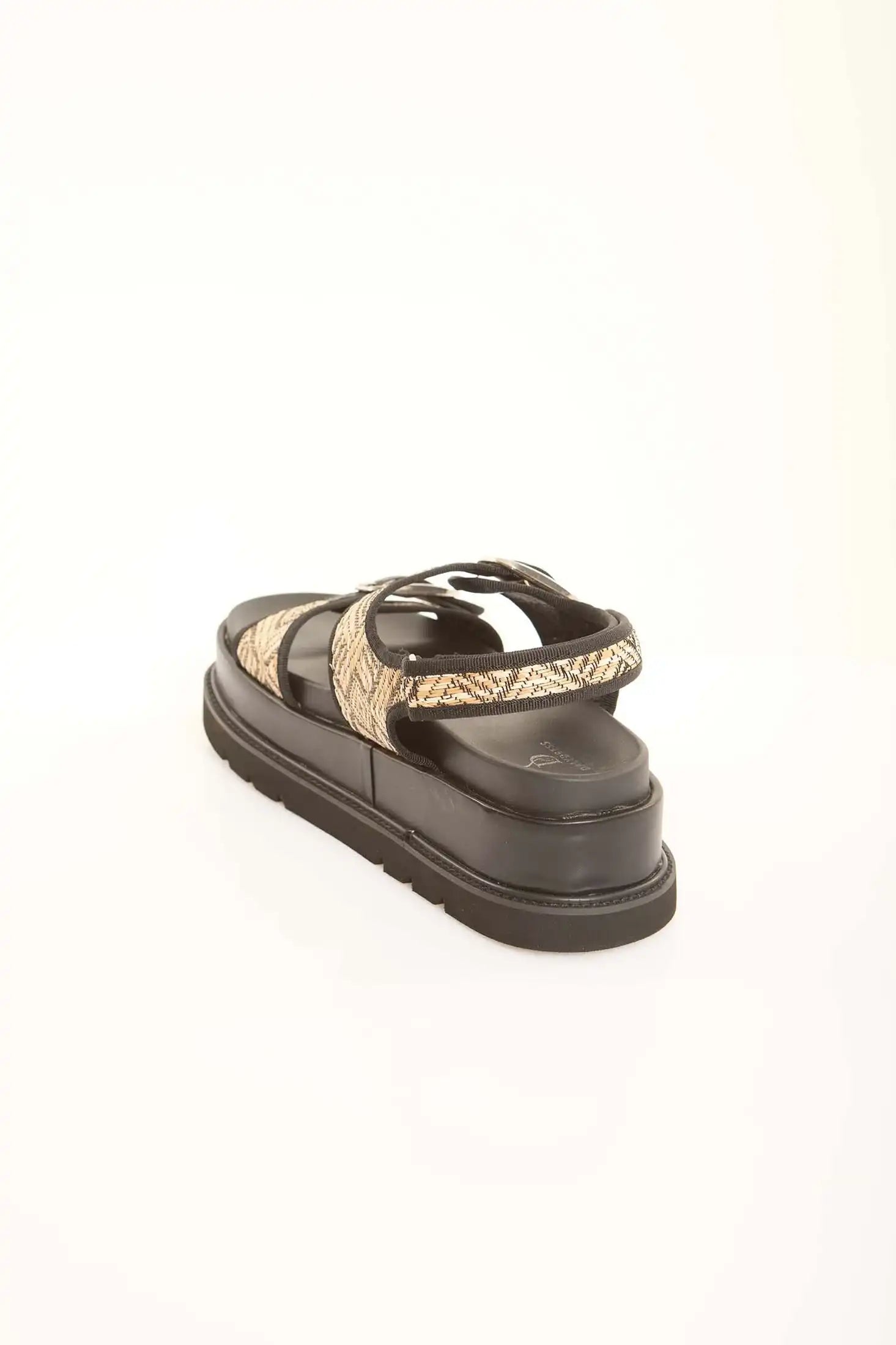 Braided Adjustable Platform Sandals