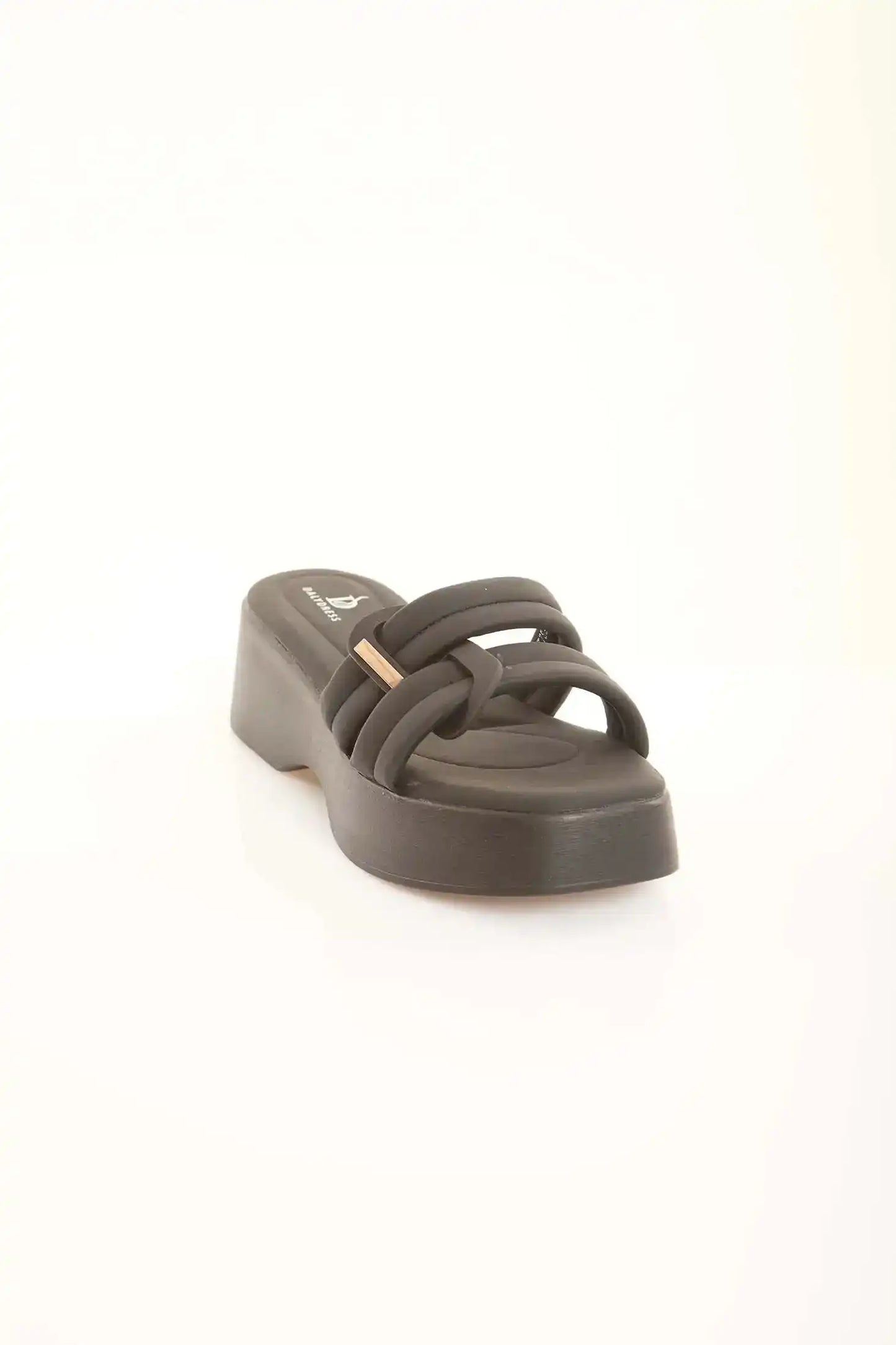 Padded Strap Platform Slide Sandals