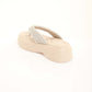 Rhinestone Platform Thong Sandals